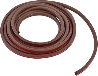 Weather Insulation Door Seal Strip High Viscosity Silicone Rubber Strong Adhesive Windproof Sound Insulation Dustproof for Doors Windows 14mmx12mm 6m Length