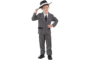 Fun Shack Gangster Costume Boys Halloween Costume