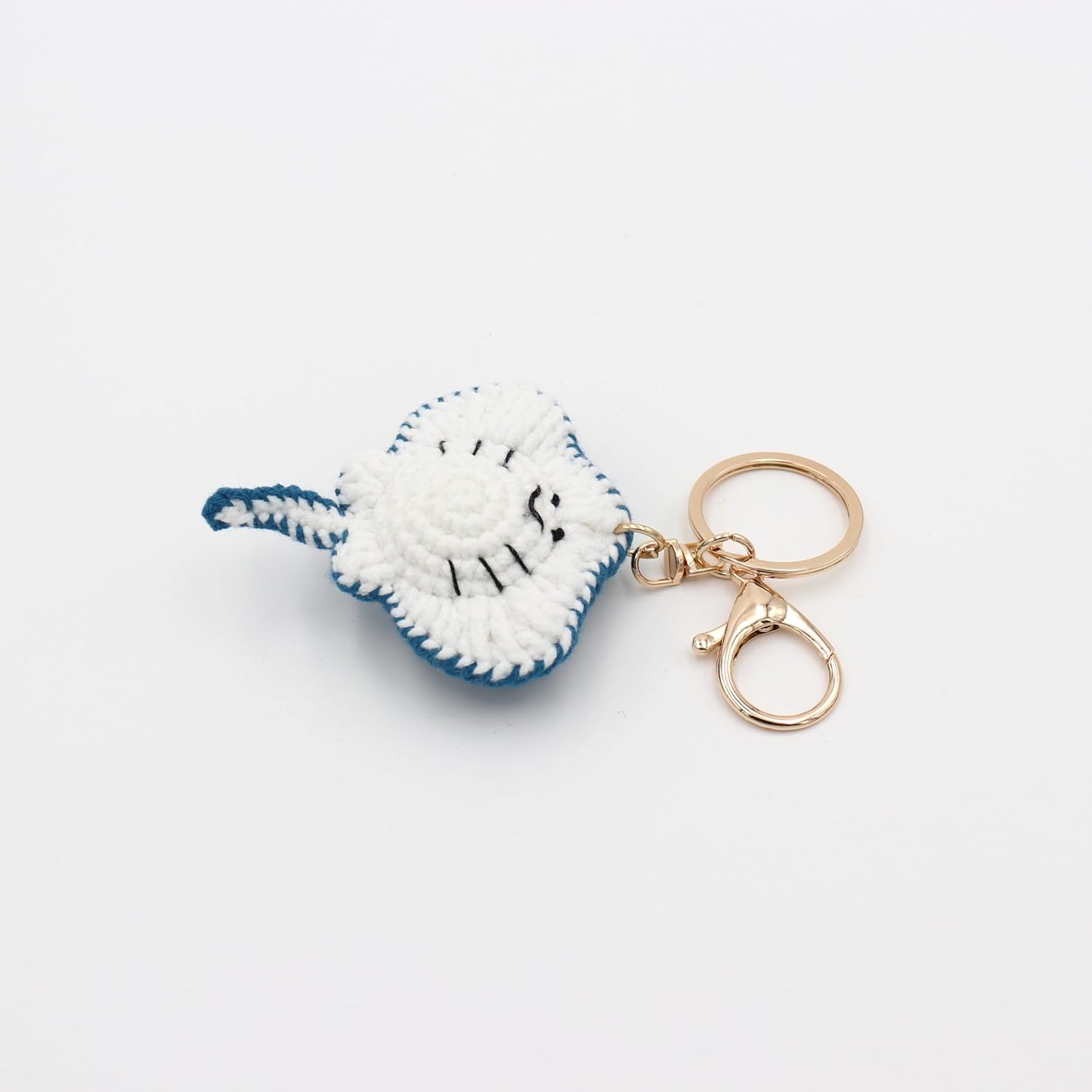 Hand-Crochet Keychain for Women - Bag Charm with Durable Metal Ring image 5