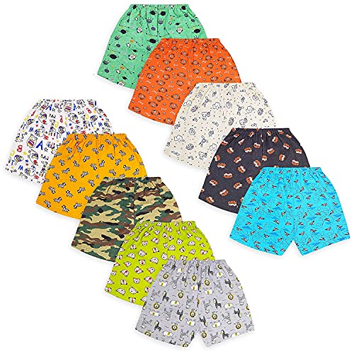 Image of Navy Zone Baby Regular Printed Mix Shorts (Set of 6) (Multi Colors, 24-36 Months)