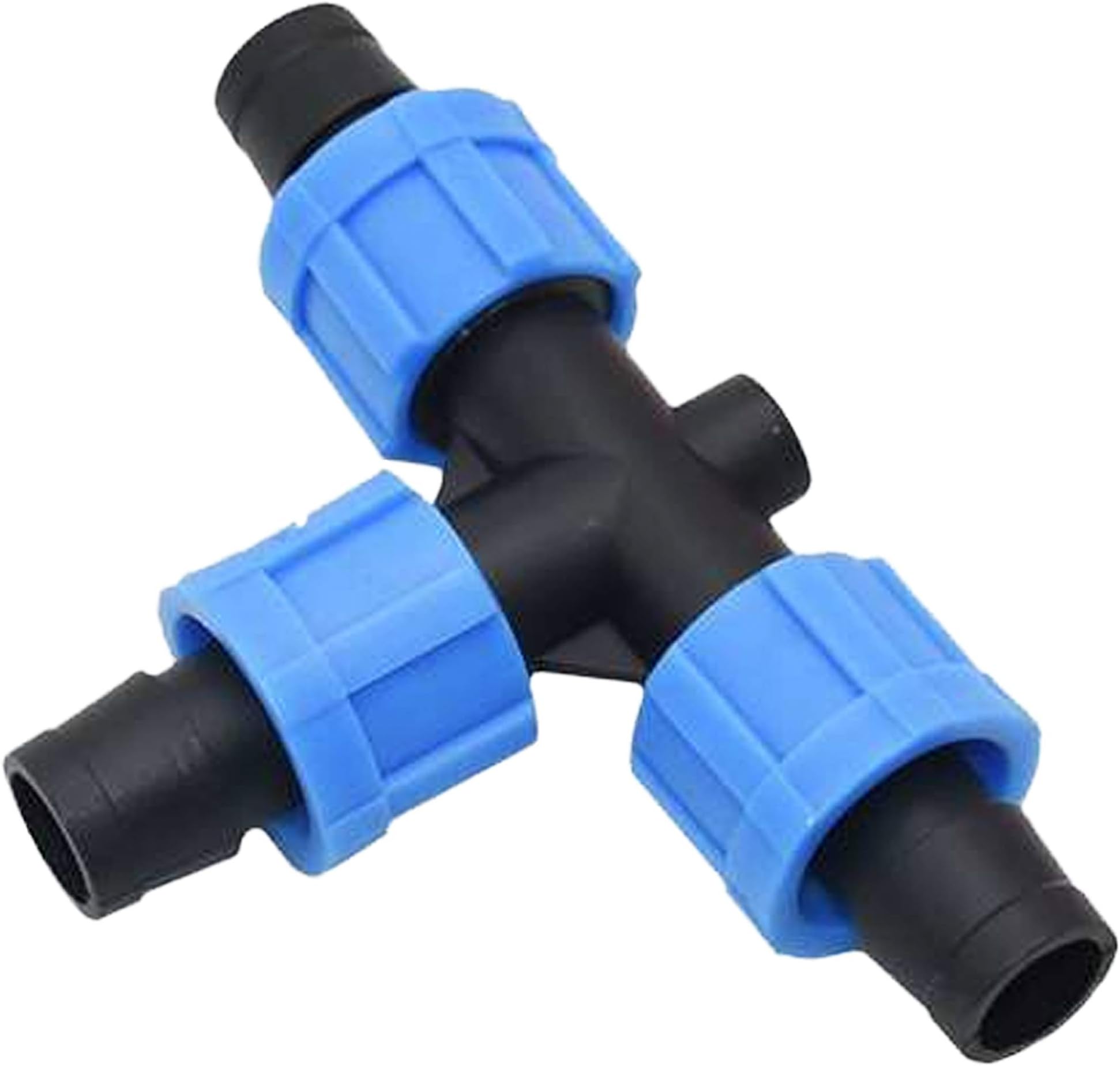 20 Pack - 5/8" (17mm) Drip Tape Tee Fitting - Works Great with and is Compatible with Irretec P1 Ultra, Rivulis T-Tape, Aqua-Traxx, Irritec, Chapin, and 5/8 inch Netafim Streamline