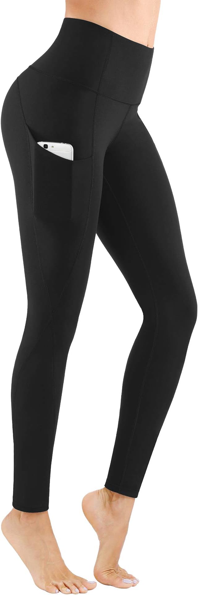 PHISOCKAT High Waist Yoga Pants Women with Pockets, Leggings for Women Tummy Control, Workout Leggings