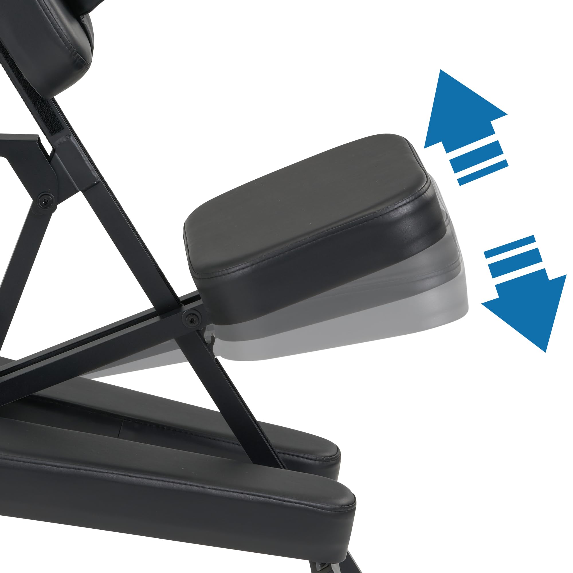 Master Massage Apollo Mobil Klappbar Massagestuhl mit Tragetasche-Schwarz