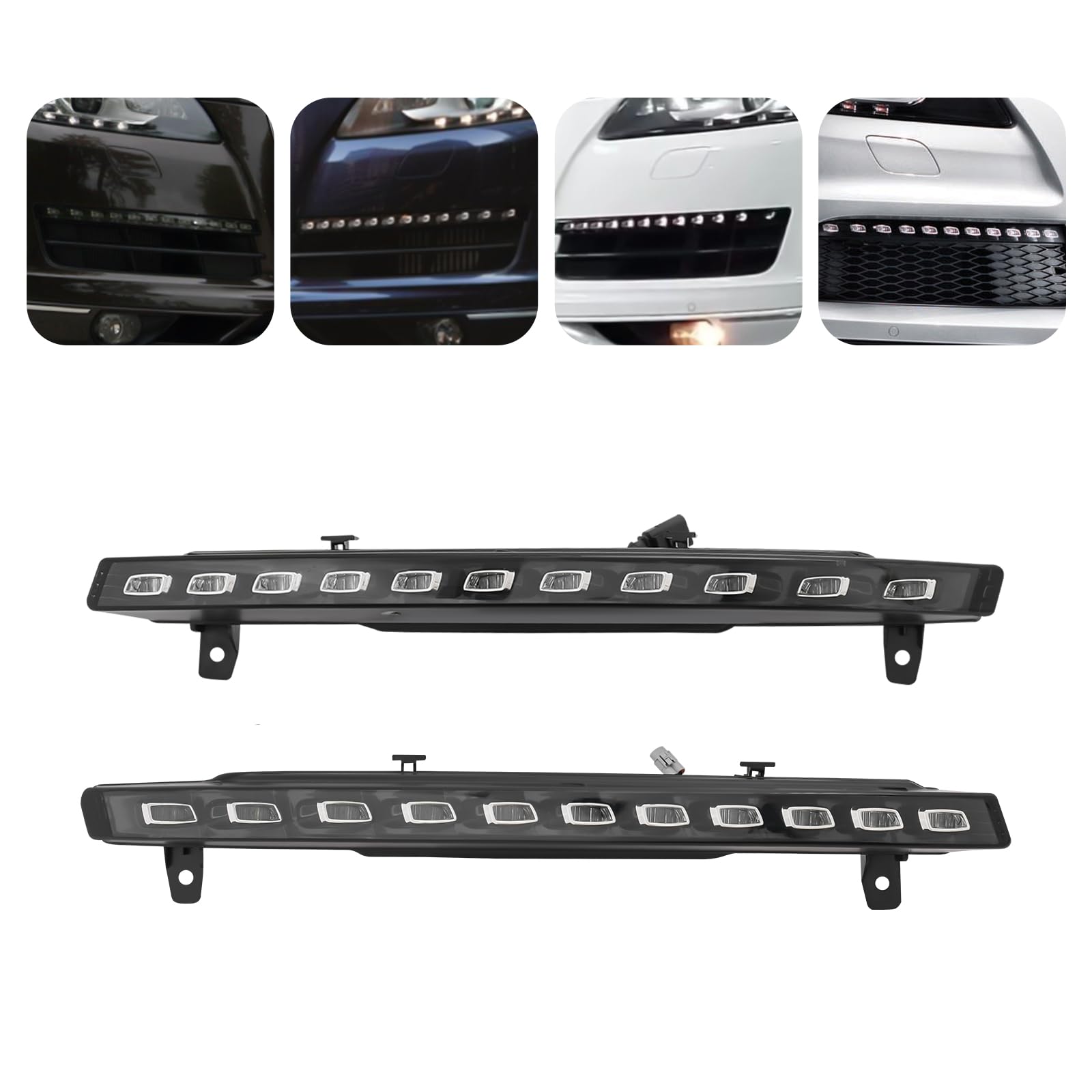 SuiYuLn 1 Pair Left & Right Fog Lights,LED Fog Lamps Kit Assembly Compatible with 2010-2015Audi Q7