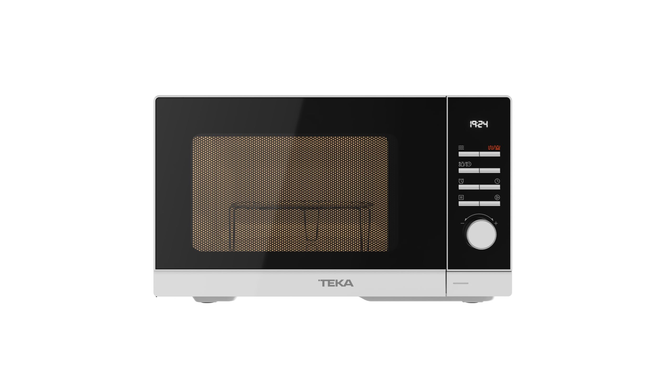 Teka MWE FS25 G WH- Microondas de Libre Instalación con Grill, Capacidad 25 L, 5 Niveles de Potencia, Salida 900 W, Microondas con Grill 25 L, con Plato Giratorio 28.8 cm, Color Blanco