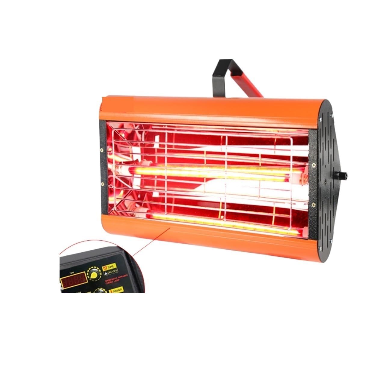 Przenośna lampa na podczerwień do suszenia lakieru samochodowego, lampa na podczerwień o krótkiej fali, lampa do suszenia lakieru w wysokiej temperaturze, powłoka krystaliczna(D)