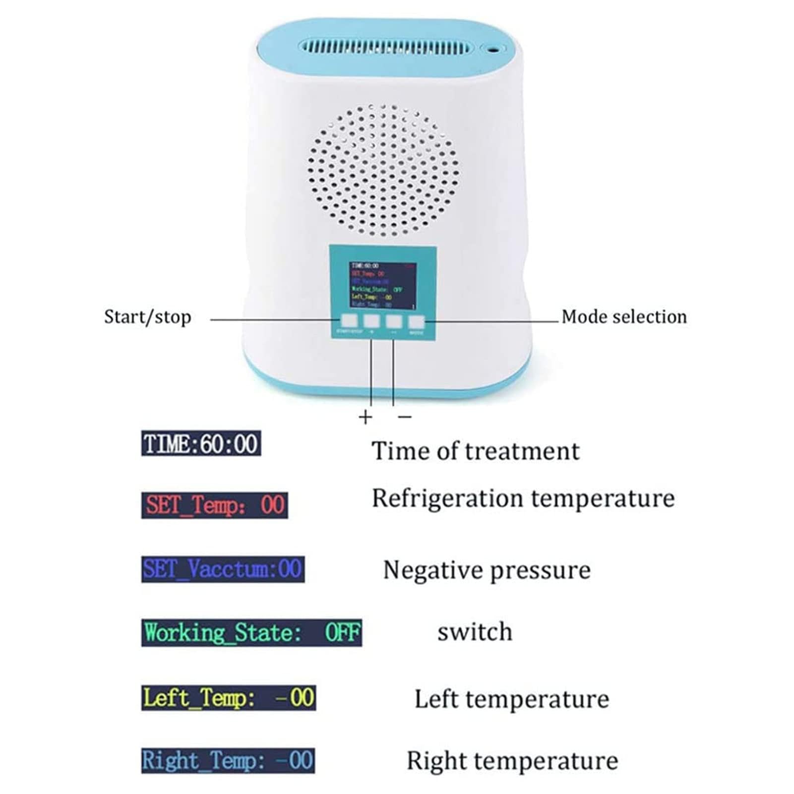 Mini Máquina De Adelgazamiento por Criolipólisis para Esculpir En Frío, Máquina Portátil De Cavitación RF Criocongeladora De Grasa para Adelgazar El Cuerpo, Pérdida De Peso, Uso Doméstico