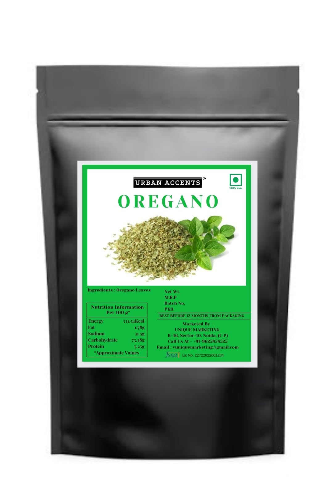 URBAN ACCENTS OREGANO LEAVES DRIED IMPORTED 200 GM (B0CD67T7JW) Amazon Price History, Amazon Price Tracker