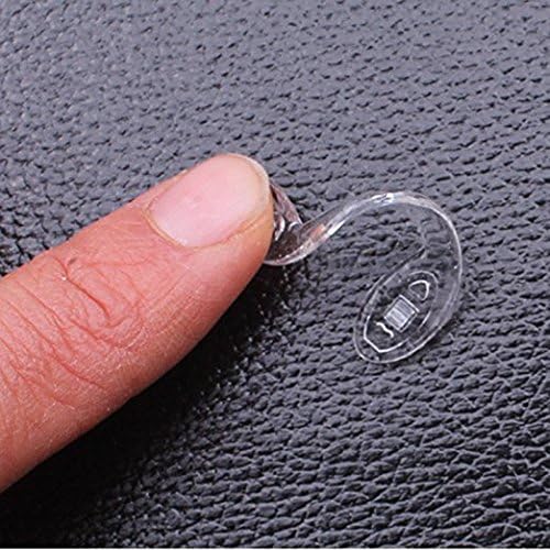 Miniatura 3 de 10 pares de gafas de silicona en forma de U, puente de rosca en almohadillas de nariz de silicona, accesorio para gafas