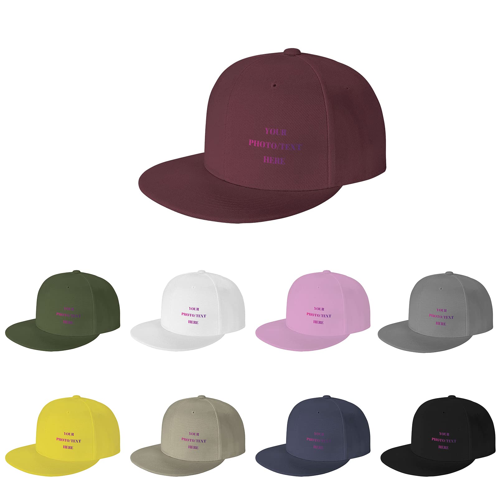 Custom Hat Personalized Baseball Cap Design Your Photo Text Logo Adjustable Trucker Dad Hats for Men Women