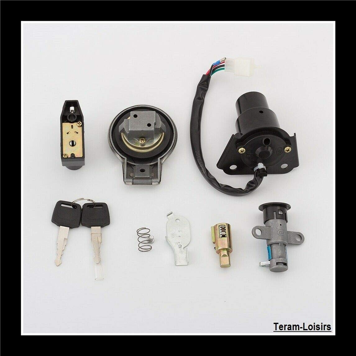 TERAM LOISIRS Neiman Kit + Cap + Key for Yamaha XV 125 250 535 Virago from 1988 to 2011