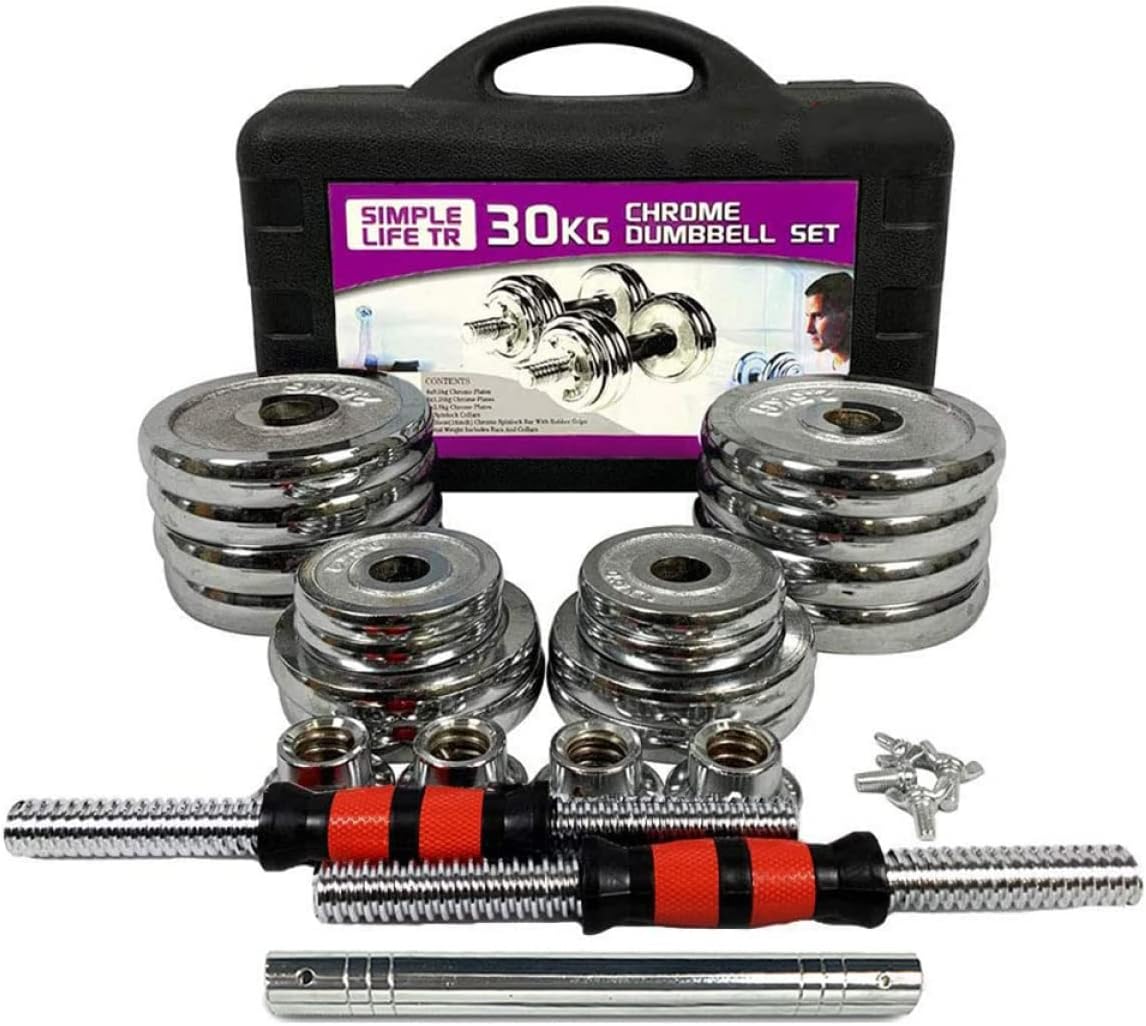 66lbs Adjustable Cast Iron Dumbbell Sets with Portable