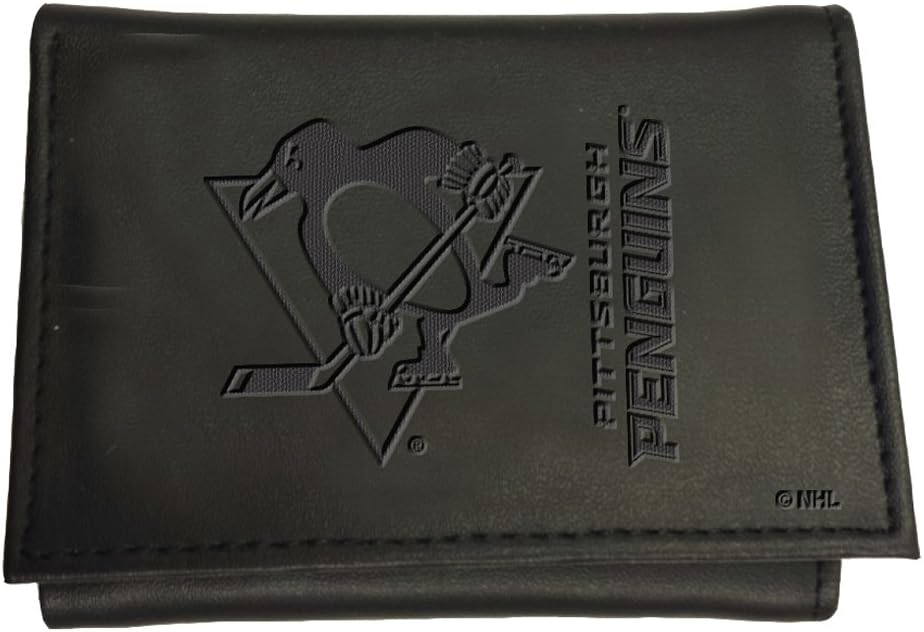 Team Sports America NHL Pittsburgh Penguins Black Wallet