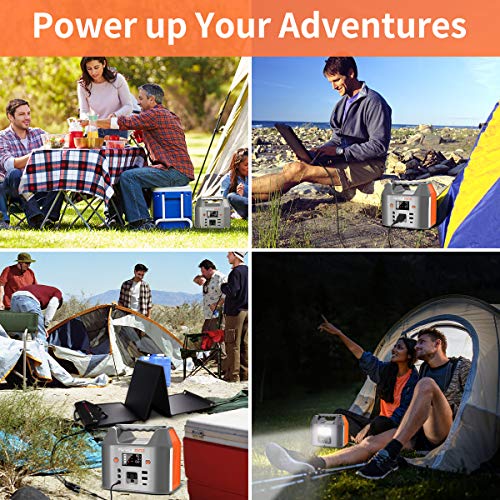 image for 200W Portable Power Station, FIVKLEMNZ 180WH Solar Generator, Backup B