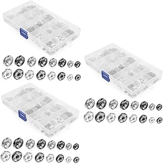 SEWACC 3 Caixas De Botões De Metal Para Camisa Ferramentas De Couro Botões Jeans Metal Para Roupas Botões De Pressão Para Costura Botões De Pressão De Metal Botões De Costura Para