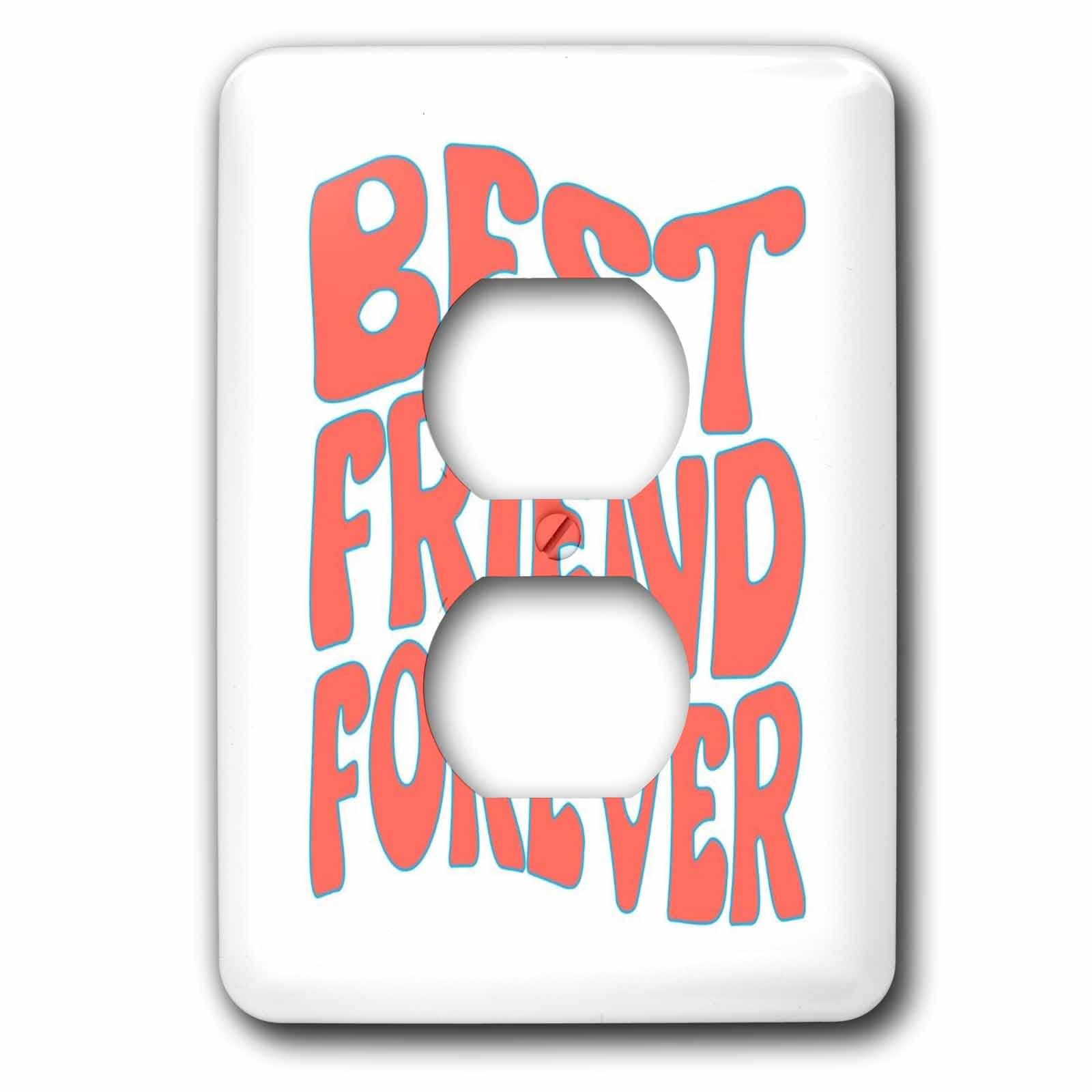 3dRose Best friends forever wave effect - Light Switch Covers (lsp-388414-6)