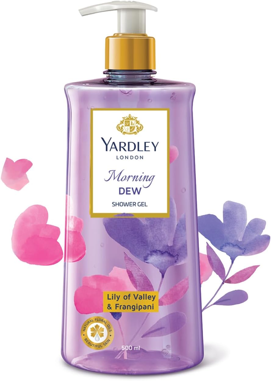 Shower Gel| Morning Dew| With Natural Oils Of Lily Of The Valley & Frangipani| No Parabens| No Silicones | 500ml