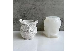 Owl Flower Pot Silicone Mould Concrete Vases Home Decor