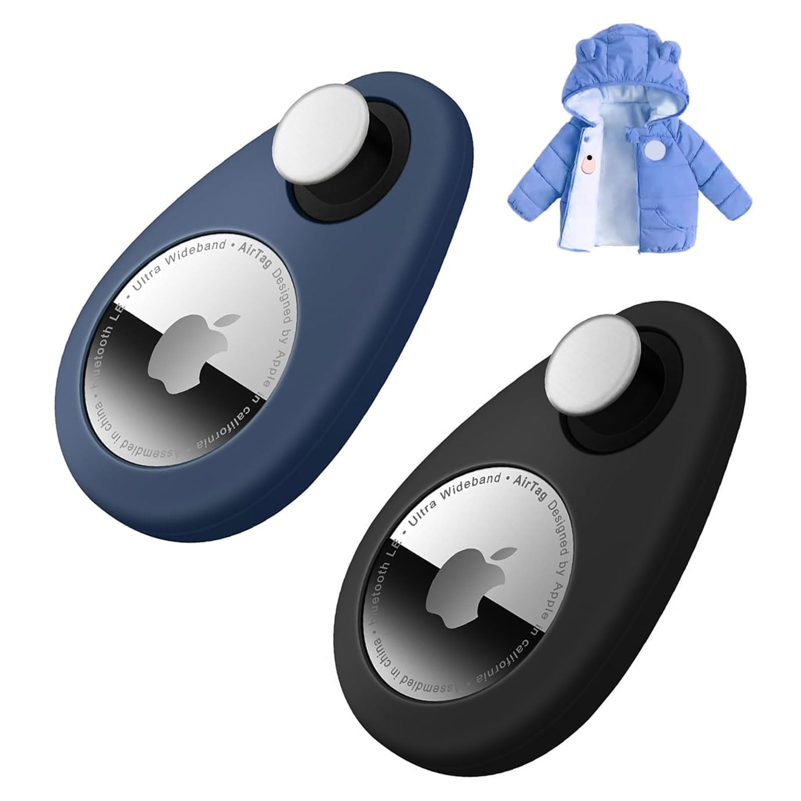 Tag nascosto GPS Tracker per bambini con localizzazione delle persone, custodia per bambini Android in tempo reale, custodia in silicone anti-rimozione nascosta con perni di sicurezza, adatto
