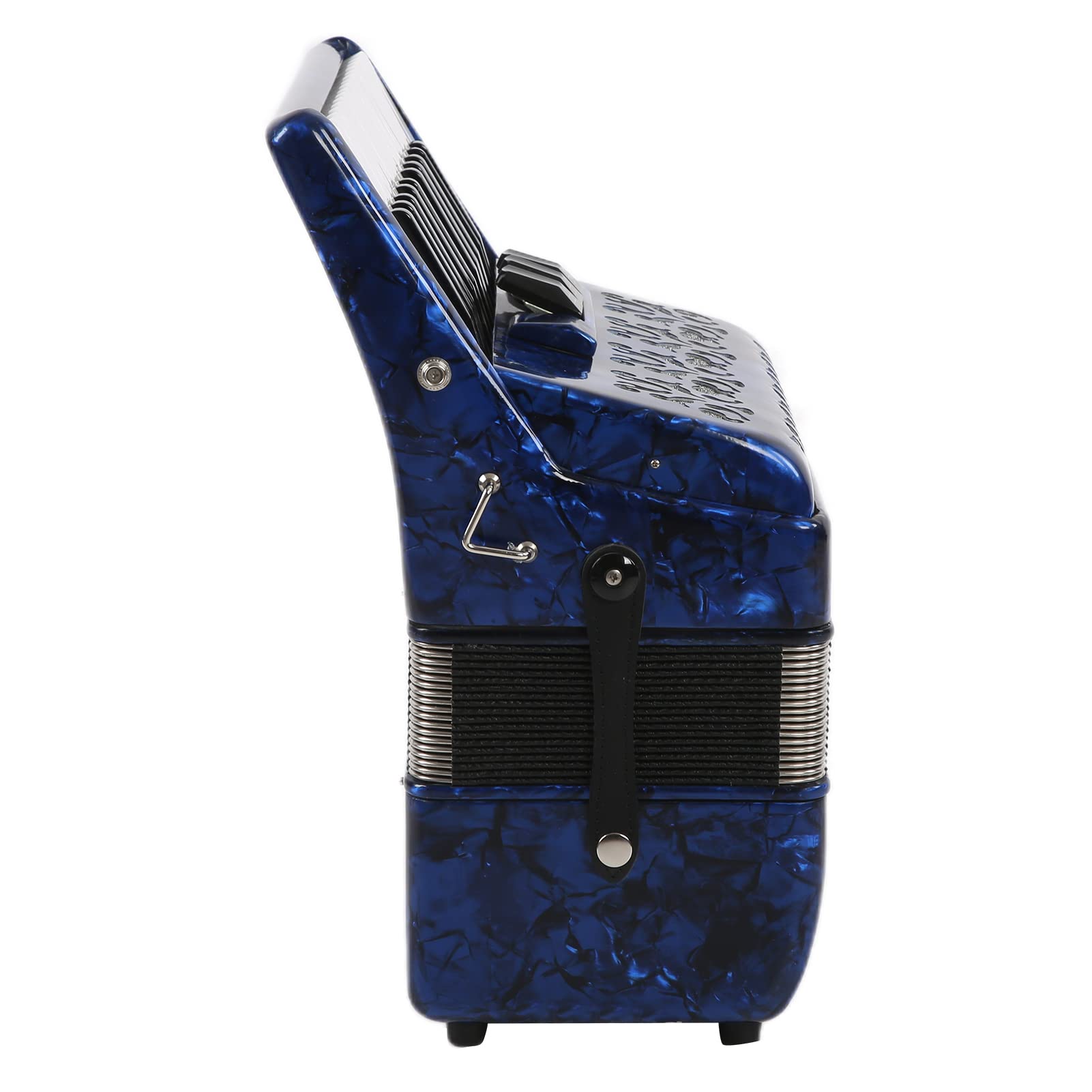 Fisarmonica a 26 Tasti,Fisarmonica in Celluloide ABS 48 Bassi Strumento a Tastiera per Pianoforte Fisarmonica a Bottoni Portatile per Principianti e Amanti degli Strumenti Musicali
