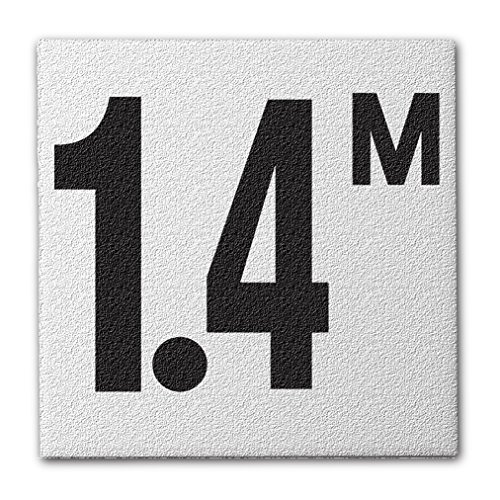 Ceramic Swimming Pool Deck Depth Marker 