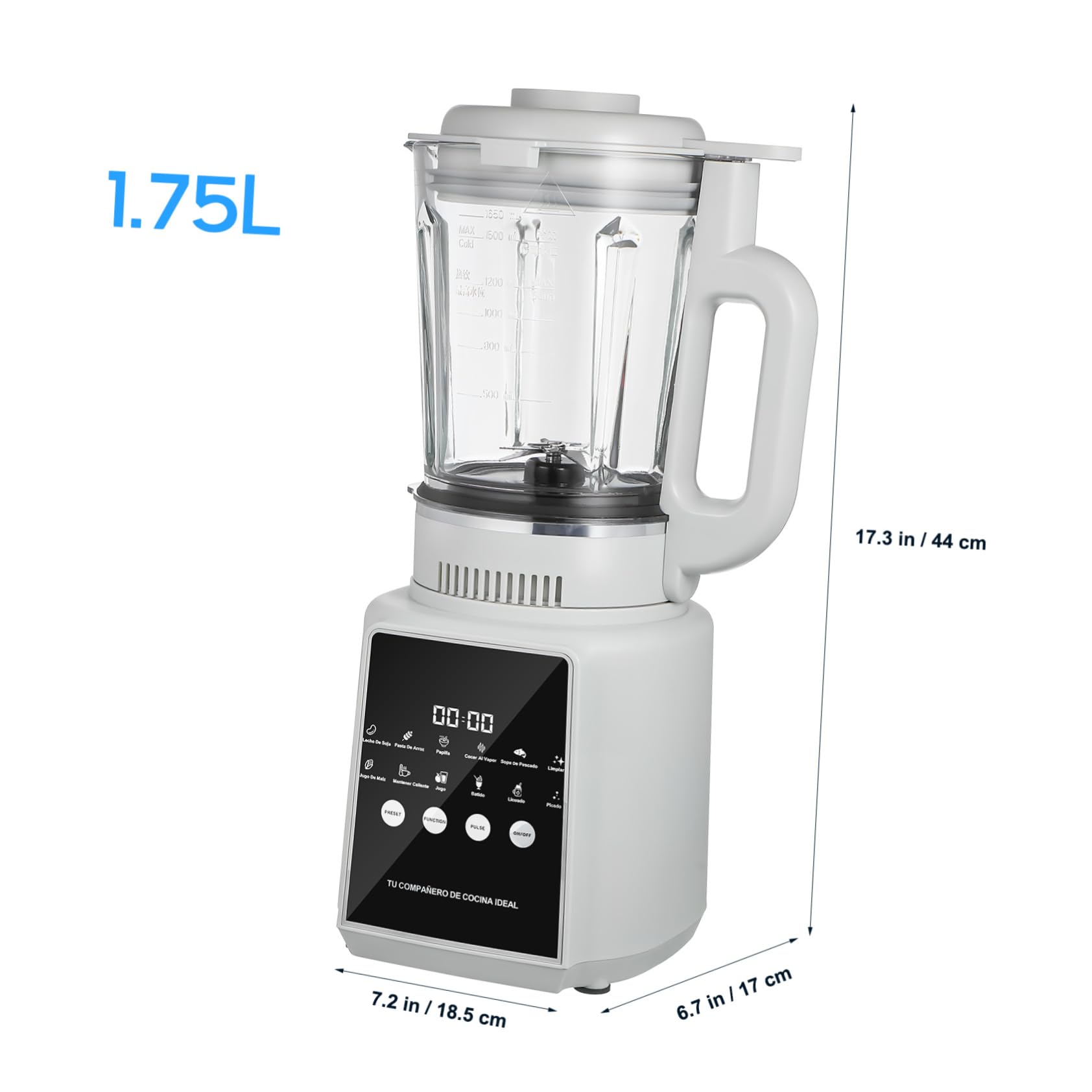 DECHOUS Fruit Blender Juicer 1.75l Wall Breaking Machine Electric Blender with Touch Display Non-stick Jar