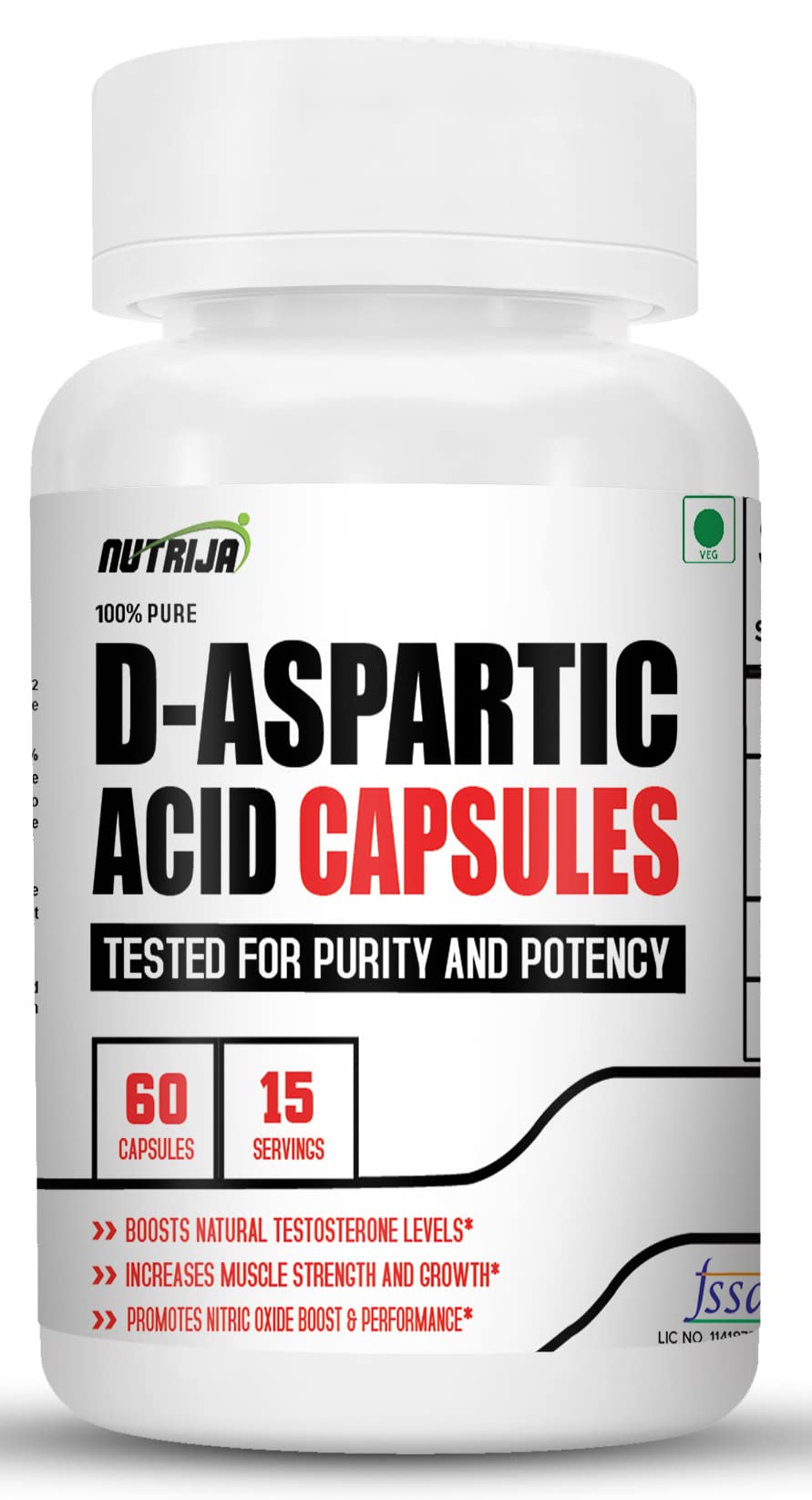 NutriJa D-Aspartic Acid (DAA) Supplement - 60 Capsules (B0BZMMT1FK) Amazon Price History, Amazon Price Tracker