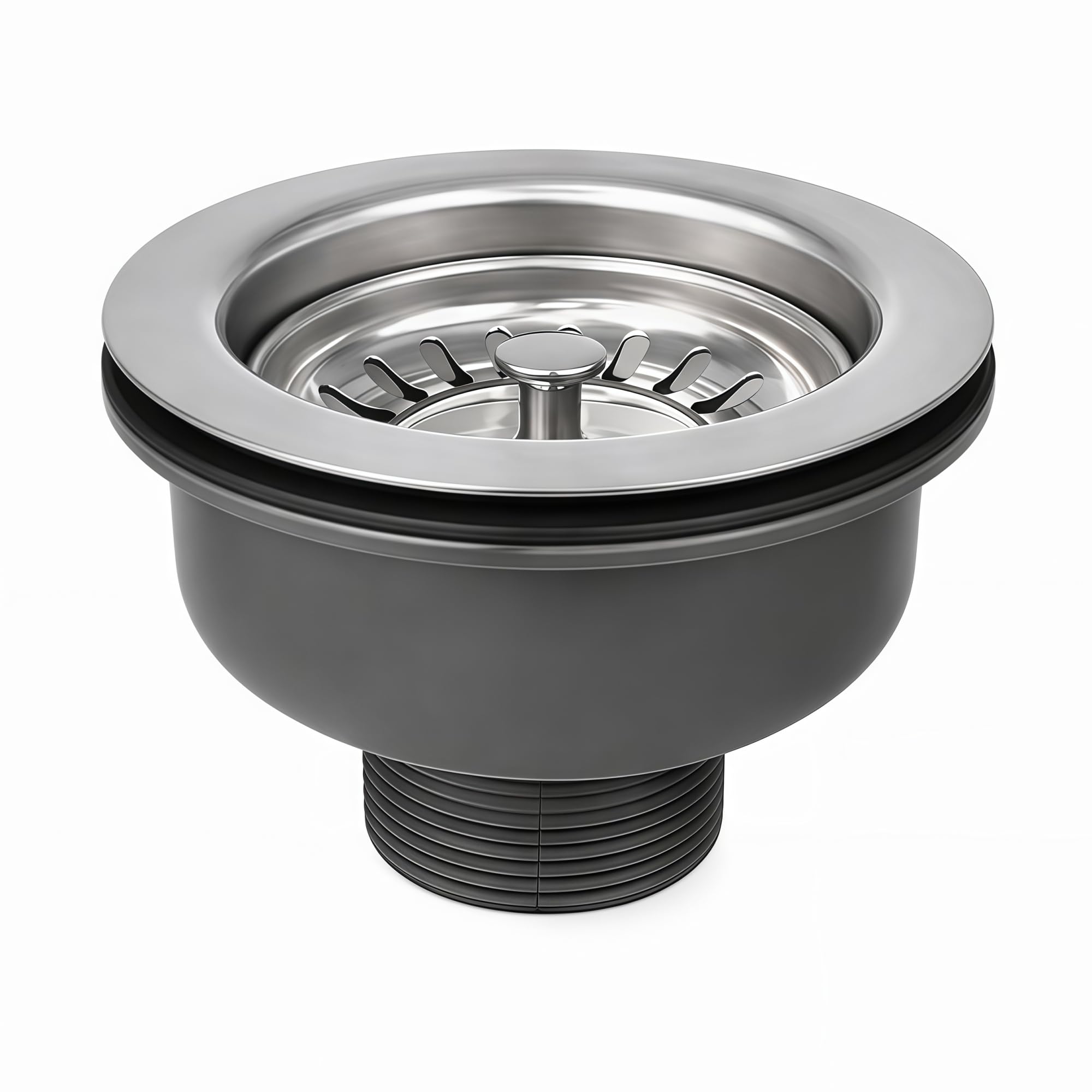 Bonde d'évier en Acier Inoxydable 304 - Bonde à Panier de vidange - 1 1/2", Ø 114 mm/Ø 110 mm/Ø 85 mm (diamètre 110 mm)