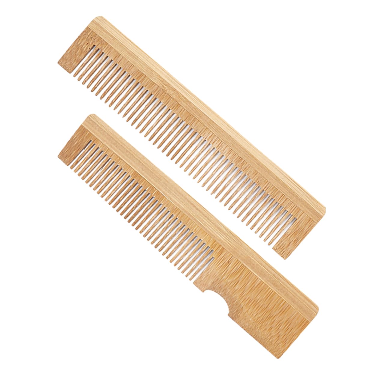 Didiseaon 2pcs Beard Comb Set for Men Mustache Beard Combs Portable Grooming Tool