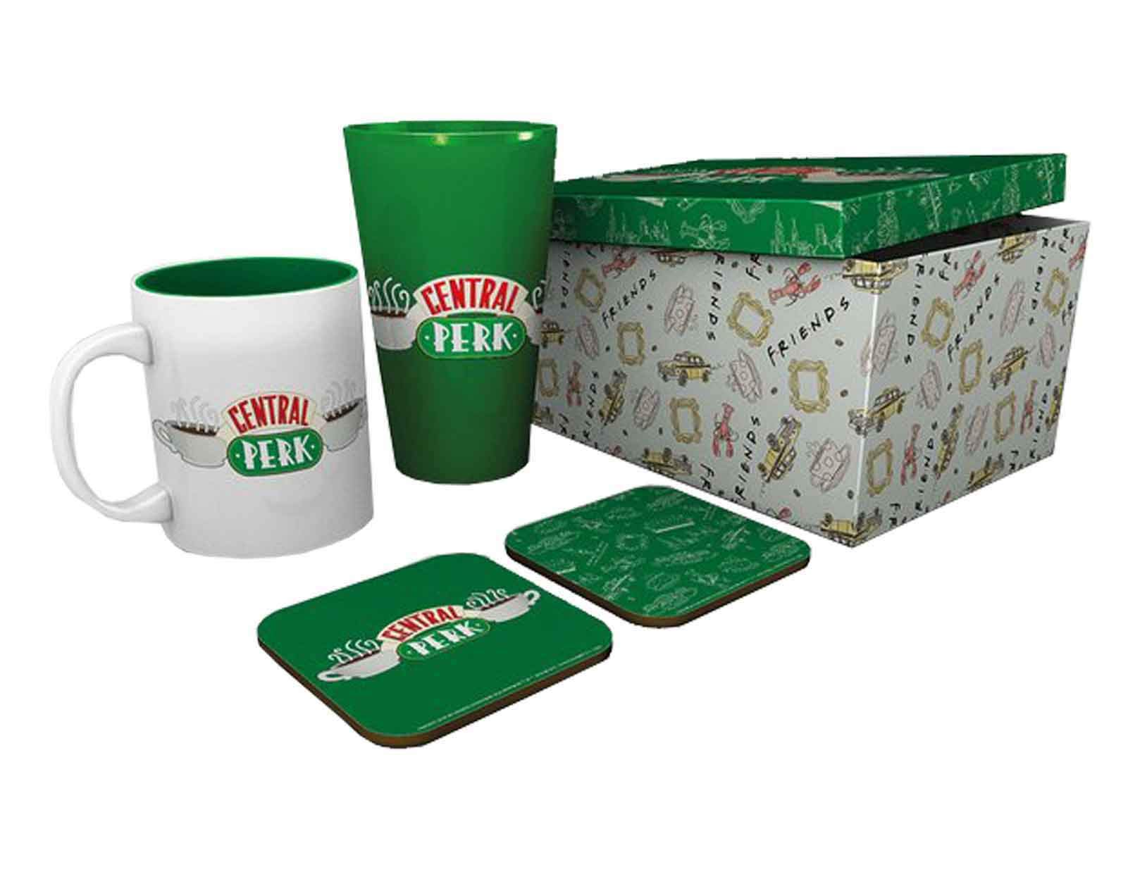 GB eye Friends Gift Set Coffee Cup Coaster and Pint Glass Central Perk New GFB0082