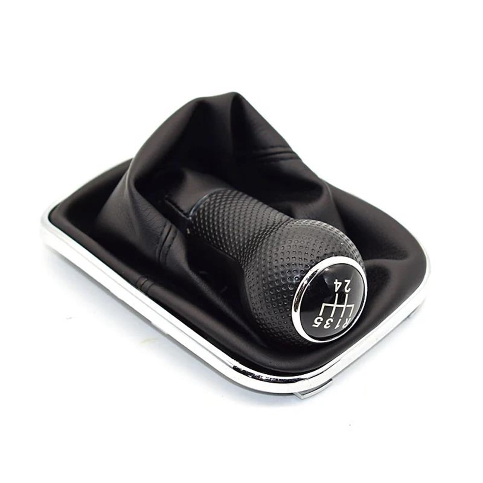Fhuwaz 5 Speed Car Gear Knob For 1999-2004 Golf 4 Iv Mk4 Gti R32 Bora Jetta Mt 12Mm 5/6 Speed Car Gear Shift Knob Lever Shifter Gaitor Boot(5 Speed)