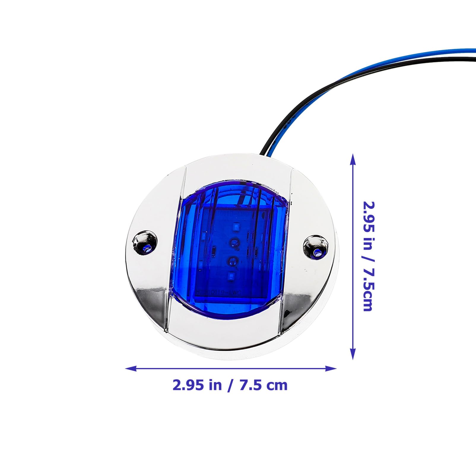 Unomor 4Pcs Truck Trailer Side Marker Lights Signal Lamps for Trailers Boats and Utility Vehicles Durable LED Lighting Kit