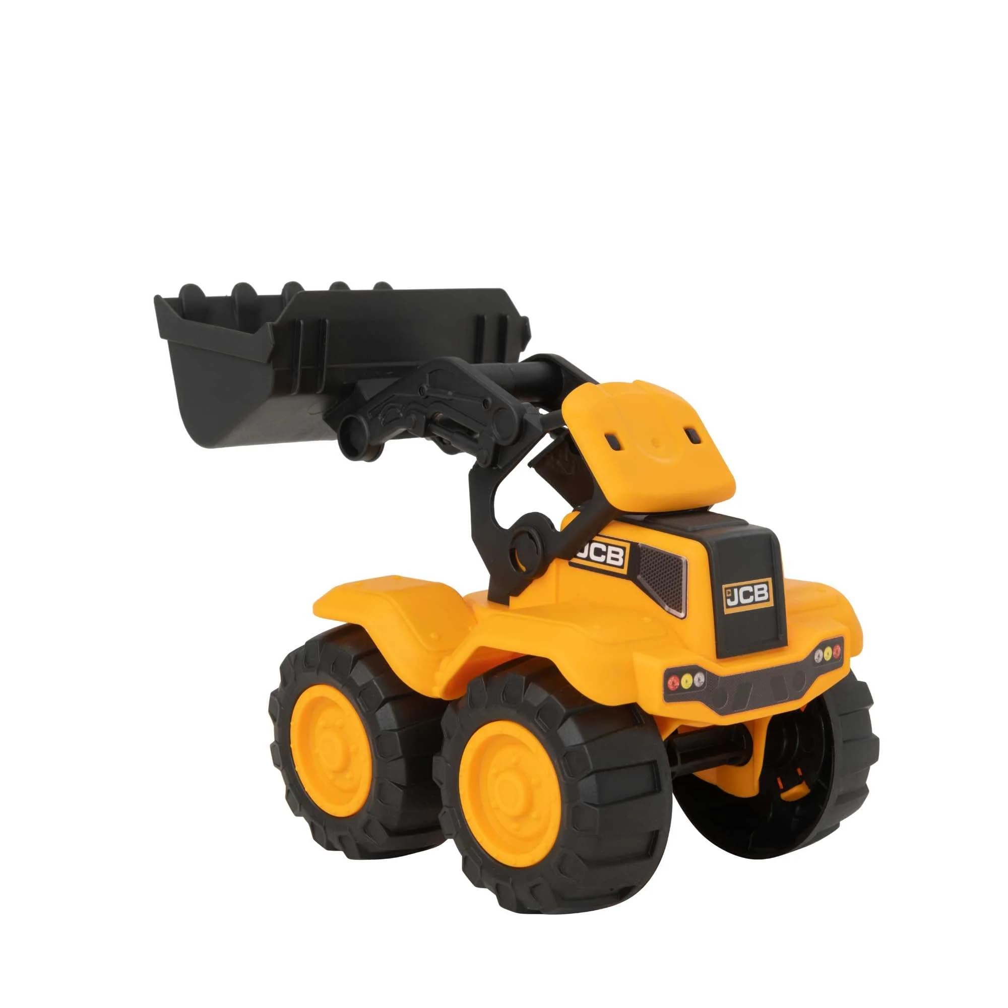 Teamsterz JCB Baufahrzeuge Set - 3er Pack Spielzeug Baufahrzeuge für Kinder - Muldenkipper, Frontlader und Bagger - Realistisches Design und bewegliche Teile - Ideal für Kinder ab 3 Jahren