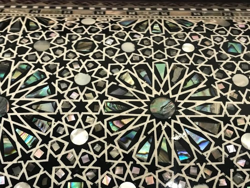 限定✨ハンドメイド木製ジュエリーボックス真珠貝象嵌 Amazon｜木製ジュエリーボックス象嵌マザーオブパールエジプト製