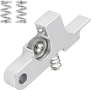 Haldis 3D Compatible Metal Titan Extruder Prusa i3 MK2, Upgraded Extruder Idler Arm Milling U-Slot Gears for Artillery Sidewinder X1 X2 / 4max Pro Genius Chiron 3D Printer (Silver + Send Two Springs)