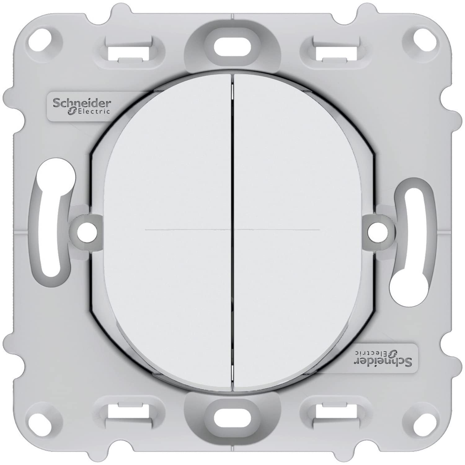 Schneider Electric S261214 Ovalis - double va et vient - 10AX - fix. par vis - sans plaque de finition