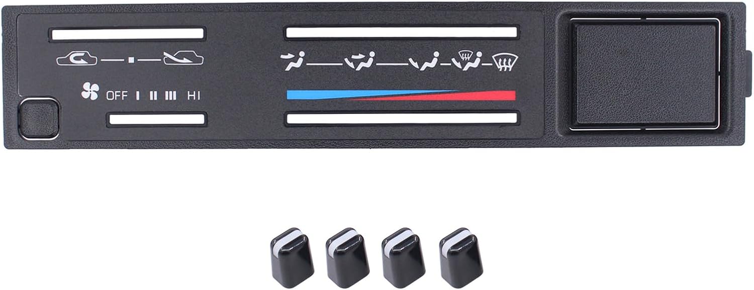 ApplianPar Air Conditioning Dash Heater Climate Control AC Display Face Plate and Knobs for Pickup Truck 4Runner 1984-1988