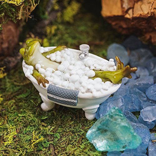 Image of Top Collection Bubble Bath Frog 2-Inch Mini Collectible Figurine