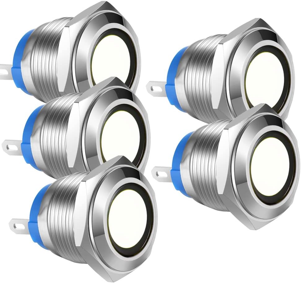 Lot De 10 Voyants Lumineux Néon Rouge AC220V - XD10-3, 10mm, Pour Tableau électrique