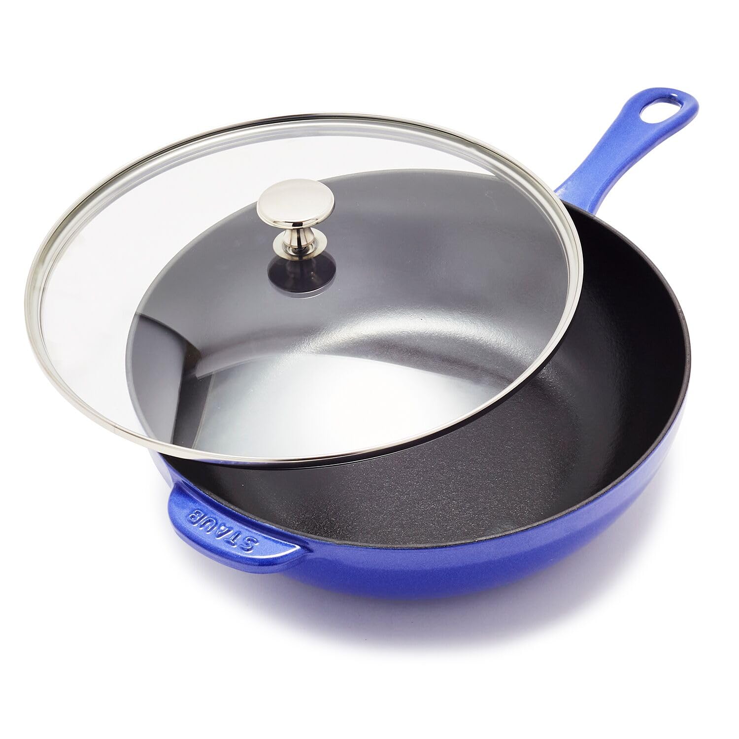 Staub Cast Iron 2.9-qt Daily Pan with Glass Lid - Graphite Grey