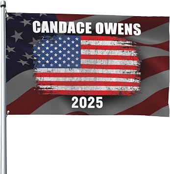 Candace Owens for President 2025 Flag 4X6 Ft UV Fade Resistant and The Edge with Grommets Garden Yard Banner Outdoor