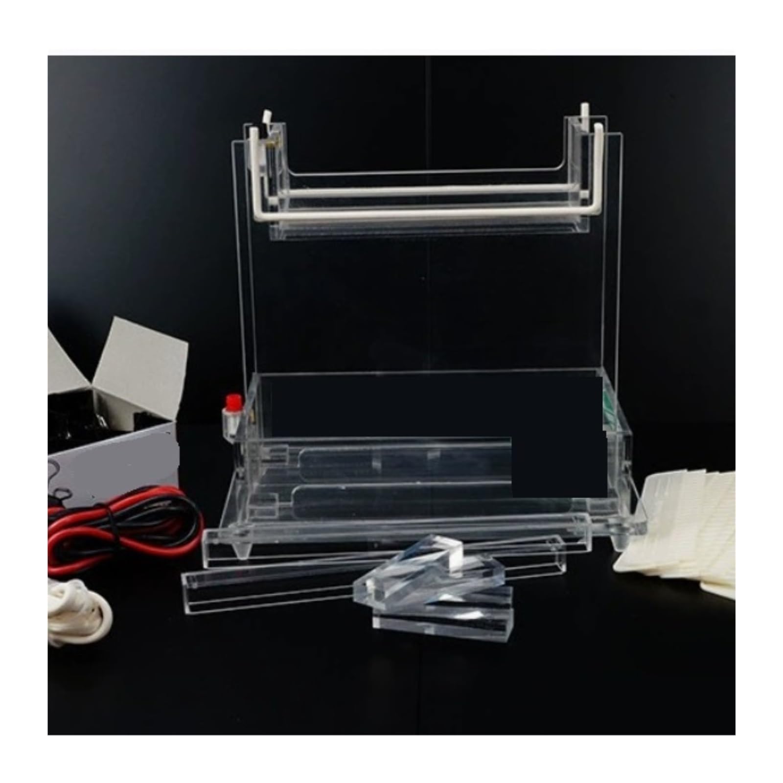 Equipo de electroforesis, Dispositivo De Electroforesis Doble Vertical