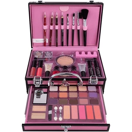 Schminkkoffer Gefullt Schminkkoffer Set Schminkkoffer Mit Schminke Schminkset Teenager Madchen Kosmetik Makeup Set Schminkkassette Mit Lipgloss Lidschatten Blush Fur Profi Und Tagliche 4 Amazon De Beauty