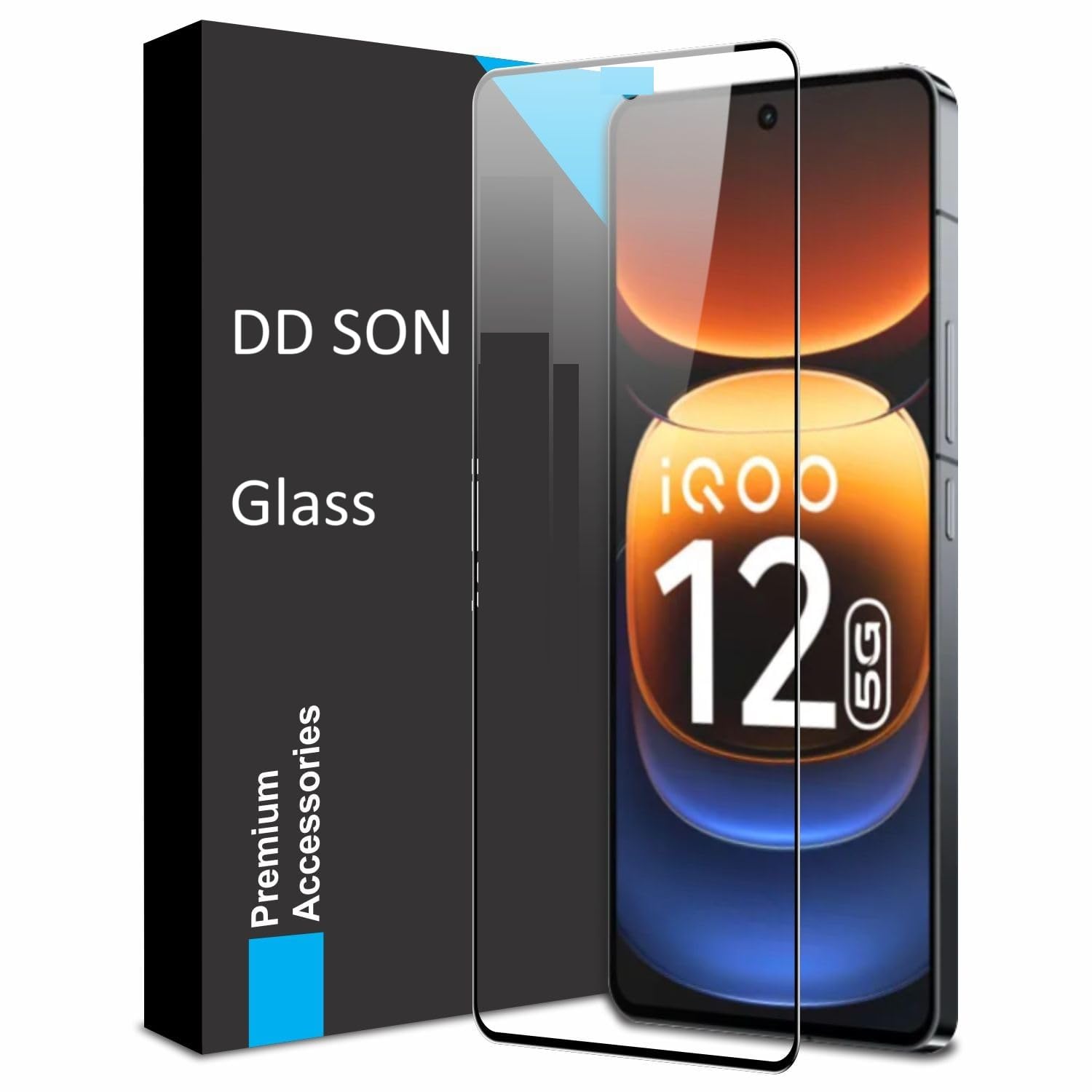 DD SON Tempered Glass Screen Protector Compatible for iQOO 12 5G, iQOO Neo 9 5G And iQOO Neo 9 Pro 5G (6.78 Inch) (11D) with Edge to Edge Coverage and Easy Installation kit,Black (B0DHCLZK5Z) Amazon Price History, Amazon Price Tracker