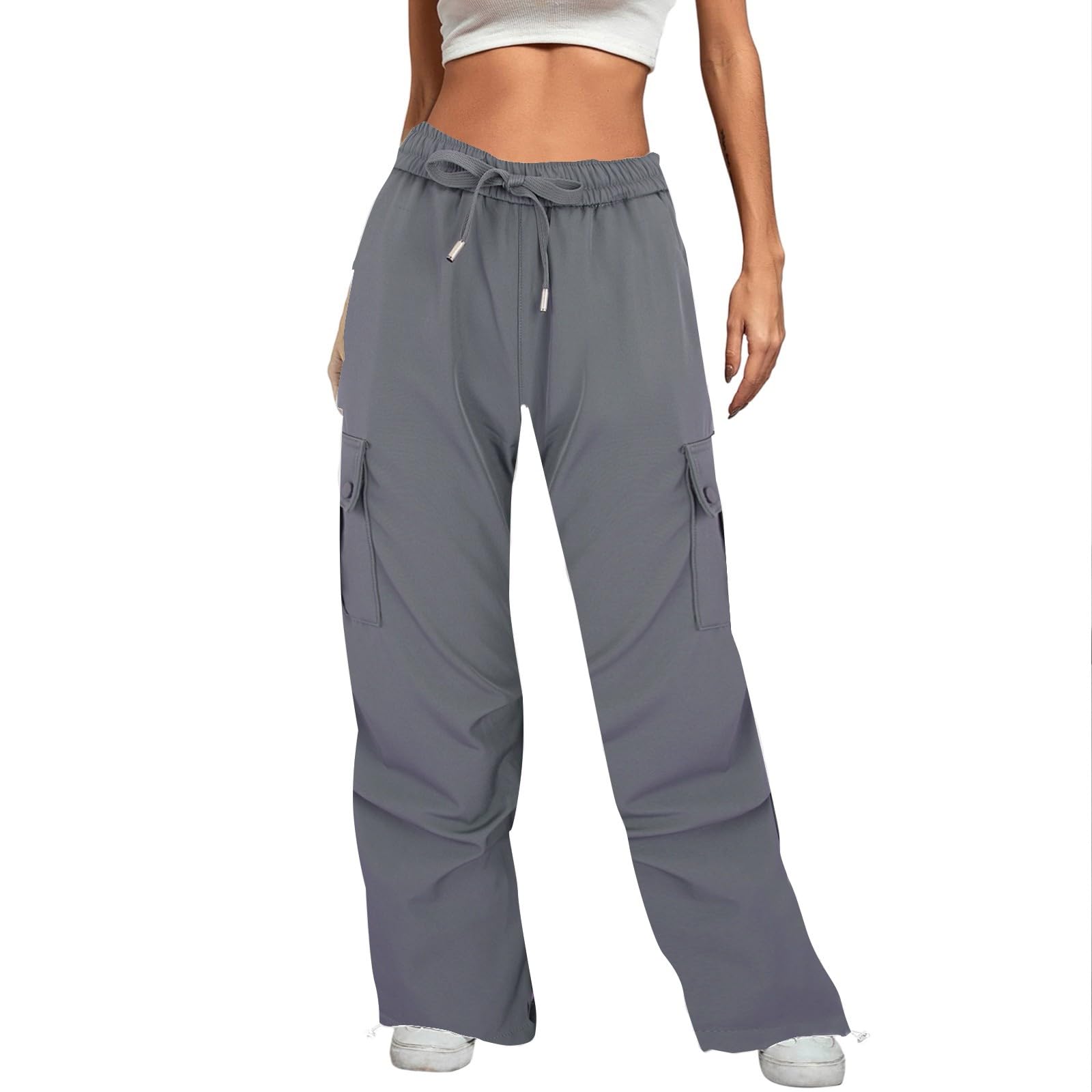 Générique Wanderhose, warm, Damen, wasserdicht – Thermoarbeitshose für Damen, Hose mit Kordelzug, einfarbig, Hose mit mehreren Taschen, lange Hose
