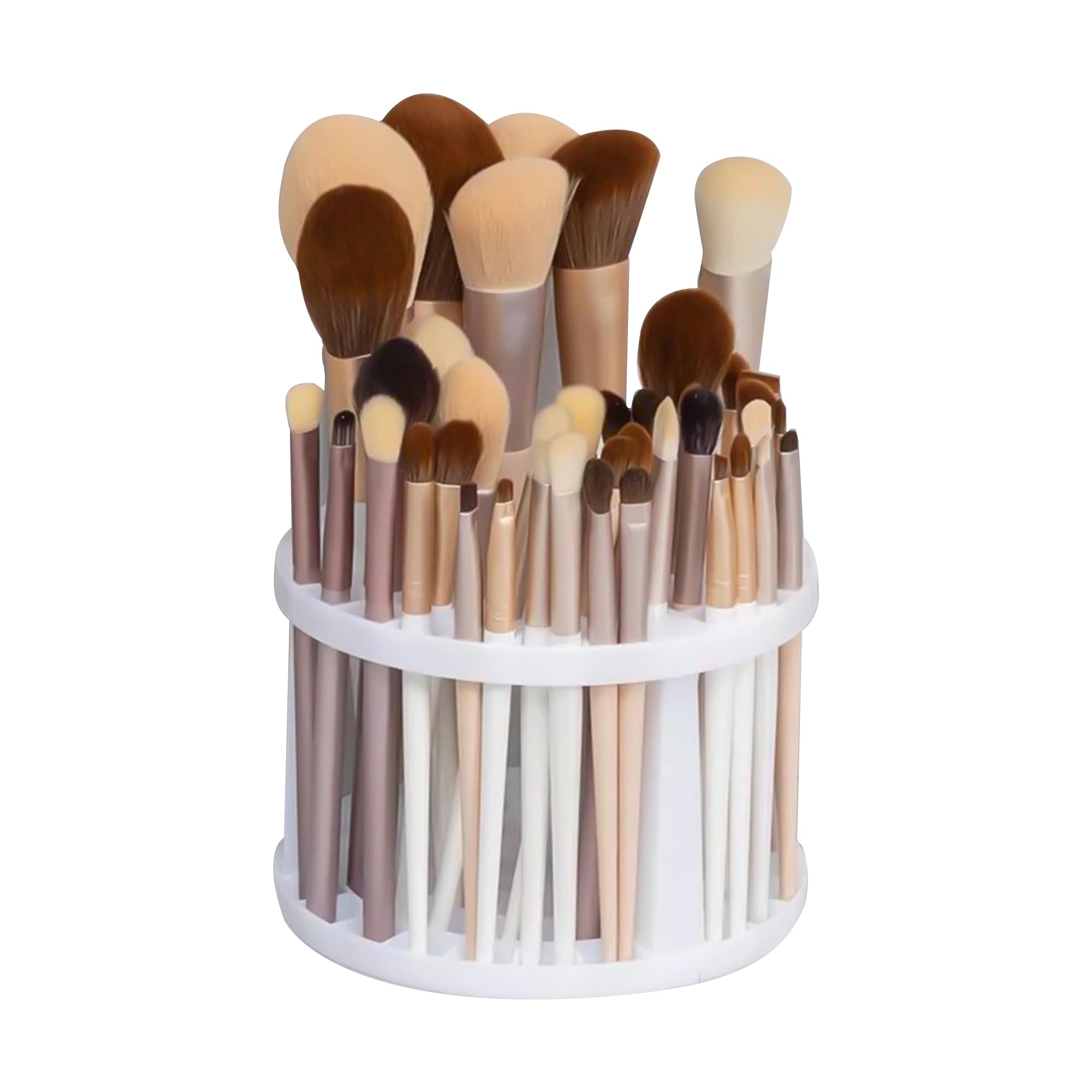 Organizador Brochas Maquillaje Caja Maquillaje, 49 Agujeros Porta Brochas Maquillaje, Desmontable Organizadores Pincel Belleza, para Delineador de Ojos/Delineador de Labios, Mesas de Maquillaje
