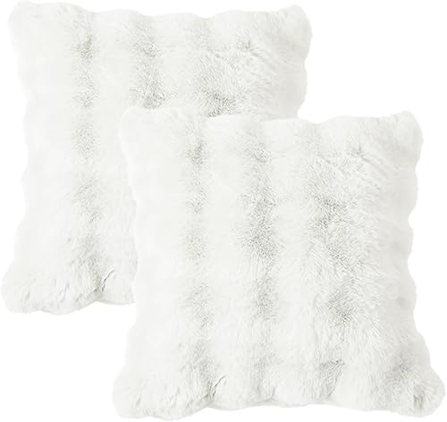 Miniatura 6 de Fundas de almohada decorativas de lujo suaves y esponjosas para sofá, fundas de almohada de terciopelo suave, fundas de almohada de felpa suave para