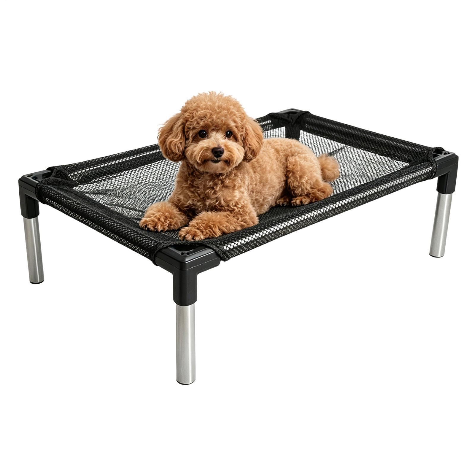 rialzato per Cani Trasportabile Lavabile Rete Traspirante Cuccia | Brandina rimovibile per interni ed esterni per Esterno, Balcone, Giardino, Terra