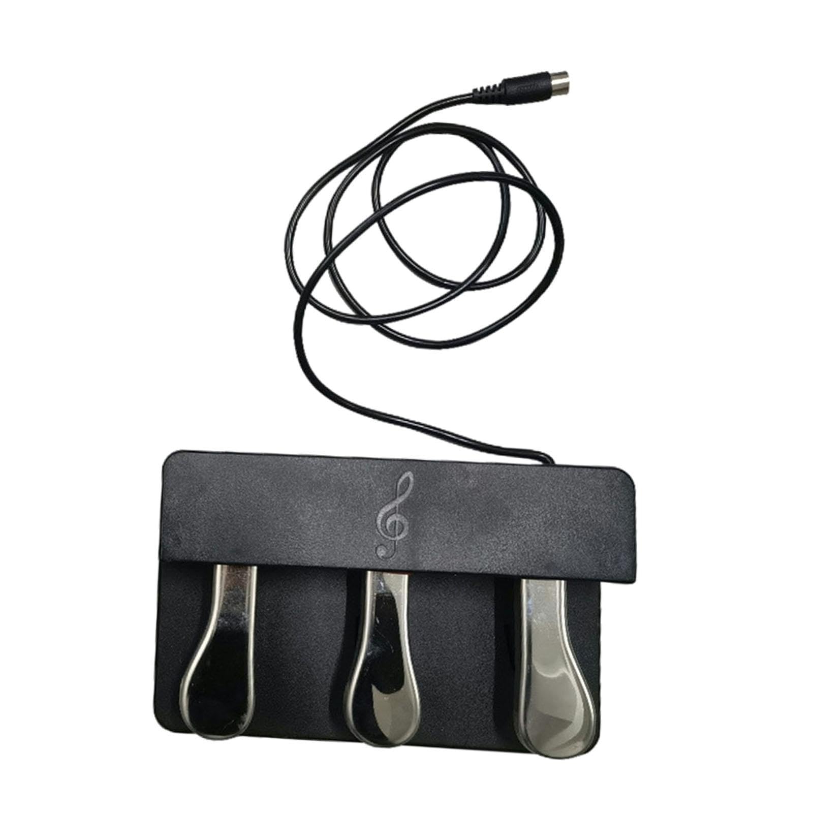3 Pedaleinheit für Digitalpianos & Keyboards - Universal 5-Pin Round Interface Fußschalter