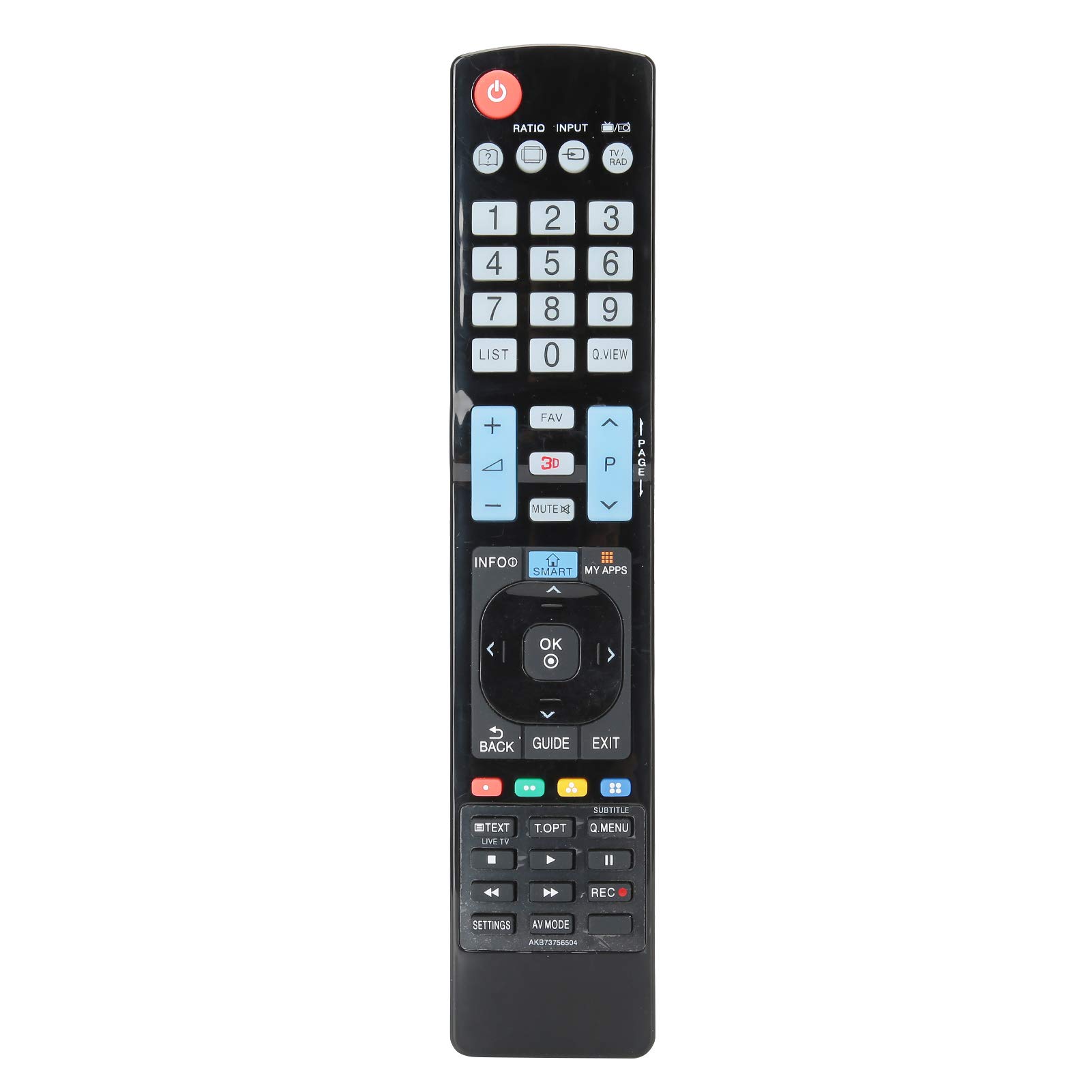 Vbestlife AKB73756504 Remote, TV Remote Control Replacement for LG AKB73756502 42LA6620 55LA7400 32LA6230 42LA6230 42LA6620 42LA6910 47LA6620 47LA7400 50LA6230